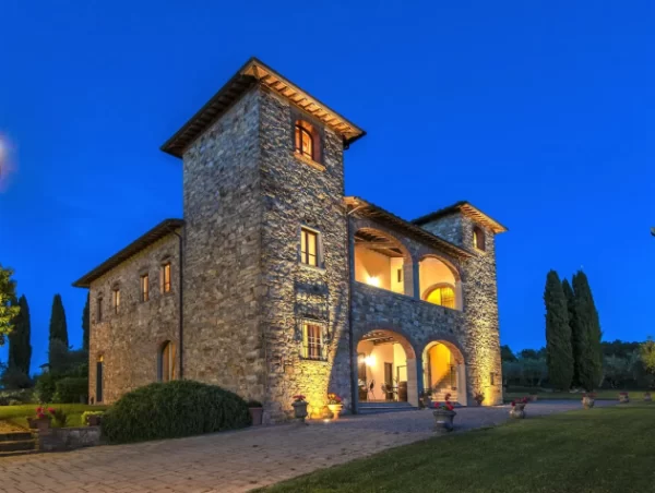 Villa italiana do Velho Mundo na Toscana