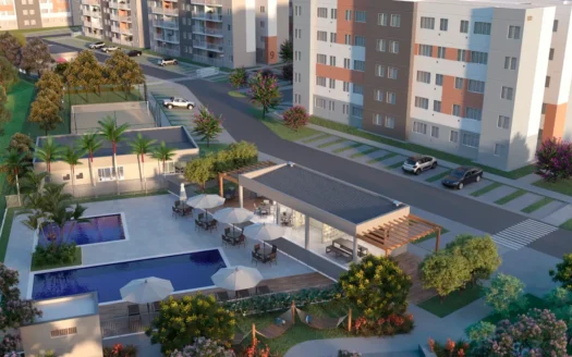 Ideal Porto Buriti | Apartamentos com 2 quartos e varanda em Manaus