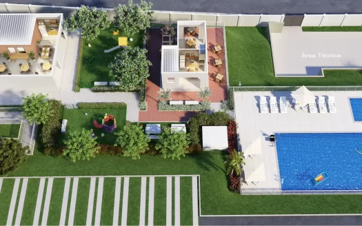 Viva Vida Coral | Apartamento de 2 quartos no colônia Terra Nova
